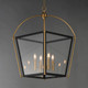 McCadden Four Light Pendant (22524BKNAB)