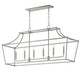 Maxim - 25317SN - Six Light Linear Pendant - Clifton - Satin Nickel