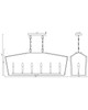 Melrose Six Light Linear Pendant (28616BKNAB)