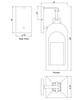 Marrakech One Light Wall Sconce (30892SWBK)