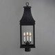 Bramwell VX Three Light Outdoor Post Mount (40989TCBKP)