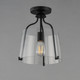 Bellmore One Light Semi-Flush Mount (5681CLBK)