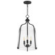 Maxim - 5683CLBK - Three Light Foyer Pendant - Bellmore - Black