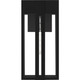 Boswell One Light Outdoor Wall Lantern (BSW8409MBK)