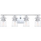 Quoizel - GRT8604C - Four Light Bath Fixture - Grant - Polished Chrome
