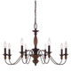 Quoizel - HK5008TC - Eight Light Chandelier - Holbrook - Tuscan Brown