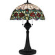 Quoizel - TF16141MBK - Three Light Table Lamp - Tiffany - Matte Black