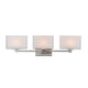 Varaluz - V67511BN - Three Light Bath Vanity - Sardinia - Brushed Nickel