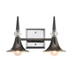 Varaluz - V67922BC - Two Light Bath Vanity - Tromba - Black Chrome