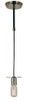 Framburg - 4890 PN/MBLACK - One Light Pendant - Juliette - Polished Nickel with Matte Black
