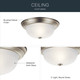 Two Light Flush Mount (8109NI)