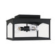 Burton Three Light Outdoor Flush Mount (946731BK)