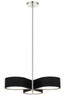 George Kovacs - P5345-572-L - LED Pendant - Side Step - Polished Nickel And Coal