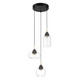 George Kovacs - P5463-884-L - LED Pendant - Arabesque - Coal And Brushed Gold