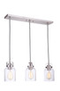 Foxwood Three Light Linear Pendant (53693-BNK)