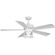 Progress Lighting - P250011-028-WB - 56Ceiling Fan - Midvale - Satin White