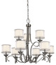 Kichler - 42382AP - Nine Light Chandelier - Lacey - Antique Pewter