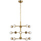Visual Comfort Signature - KS 5230SB-CG - LED Chandelier - Alloway - Soft Brass
