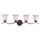 Minka-Lavery - 6644A-156-PL - Four Light Bath Lamp - Marche - Noble Bronze