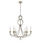 Visual Comfort Signature - NW 5031VS - Six Light Chandelier - Milan - Venetian Silver