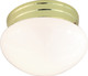 Nuvo Lighting - SF77-059 - One Light Flush Mount - Polished Brass