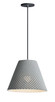 Maxim - 10145GYBK - One Light Pendant - Woven - Gray / Black