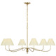 Visual Comfort Signature - CHC 5711AB-SP - LED Chandelier - Hollings - Antique-Burnished Brass