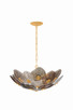 Corbett Lighting - 597-24-VGL - Four Light Chandelier - Rubellite - Vintage Gold Leaf