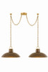 Hudson Valley - 1959-AGB/CUK - Two Light Linear Pendant - Pottersville - Aged Brass