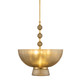Hudson Valley - 3465-AGB - Five Light Pendant - Maplewood - Aged Brass