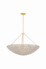 Hudson Valley - 5437-VGL - Six Light Chandelier - Pleasant Plains - Vintage Gold Leaf