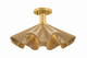 Hudson Valley - 8018-AGB/OWC - One Light Semi Flush Mount - Libertyville - Aged Brass