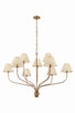 Hudson Valley - 9349A-PBR - Nine Light Chandelier - Garnerville - Patina Brass