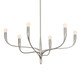 Hudson Valley - 9606-WSL - Six Light Chandelier - Labra - Warm Silver Leaf