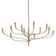 Hudson Valley - 9612-PGL - 12 Light Chandelier - Labra - Patina Gold Leaf