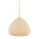 Hudson Valley - 9924-AGB - One Light Pendant - Oak Summit - Aged Brass