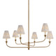 Mitzi - H1175806B-PBR - Six Light Chandelier - Ryle - Patina Brass