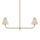 Mitzi - H1175902B-PBR - Two Light Linear Pendant - Ryle - Patina Brass