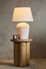 Maddox One Light Table Lamp (HL1186201-PBR/CHT)