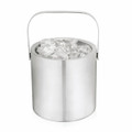 Double Walled Stainless Steel Ice Bucket with Tongs-view-2