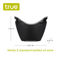 Swoop Black Acrylic Ice Bucket-view-5