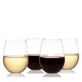 Vino Stemless Red or White Wine Glasses (Set of 4)-view-3