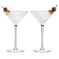 Meridian Crystal Martini Glasses, 7.8 oz (Set of 2)-view-2