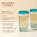 Primavera Recycled Shot Glasses; Set of 4-view-4