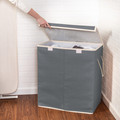 Double Resin Laundry Hamper with Lid, 25”W x 26”H x 14”D-view-6