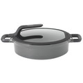 BergHOFF GEM 11" Non-stick Two-Handled Sauté Pan 4.9Qt., Glass Lid, Gray-view-1