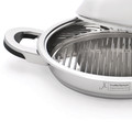 BergHOFF TFK 18/10 Stainless Steel Grill Pan, 12"-view-2