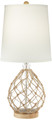 Clear glass with rope Table Lamp