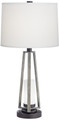 Metal and faux wood Table Lamp