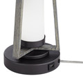 Metal and faux wood Table Lamp